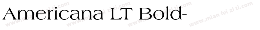 Americana LT Bold字体转换